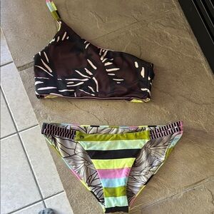 Maaji Multicolor One-Shoulder Bikini